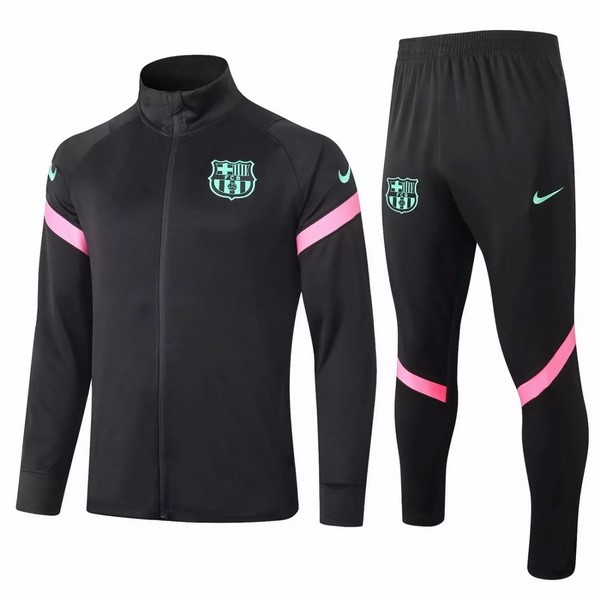 Chandal Barcelona 2020-2021 Negro Rosa Verde